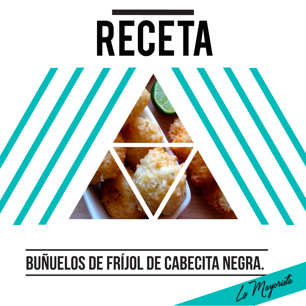 Buñuelos de fríjol de cabecita negra