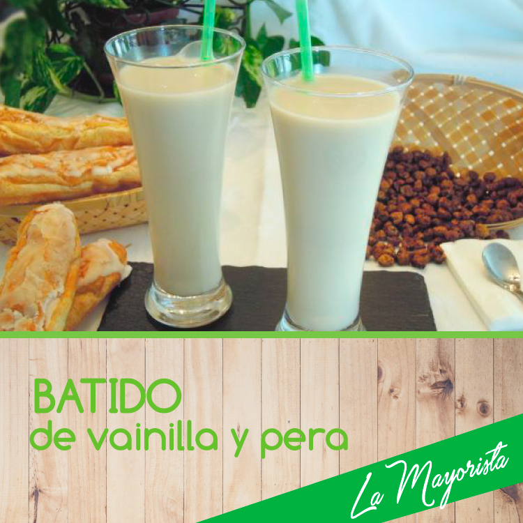 Batido de vainilla y pera