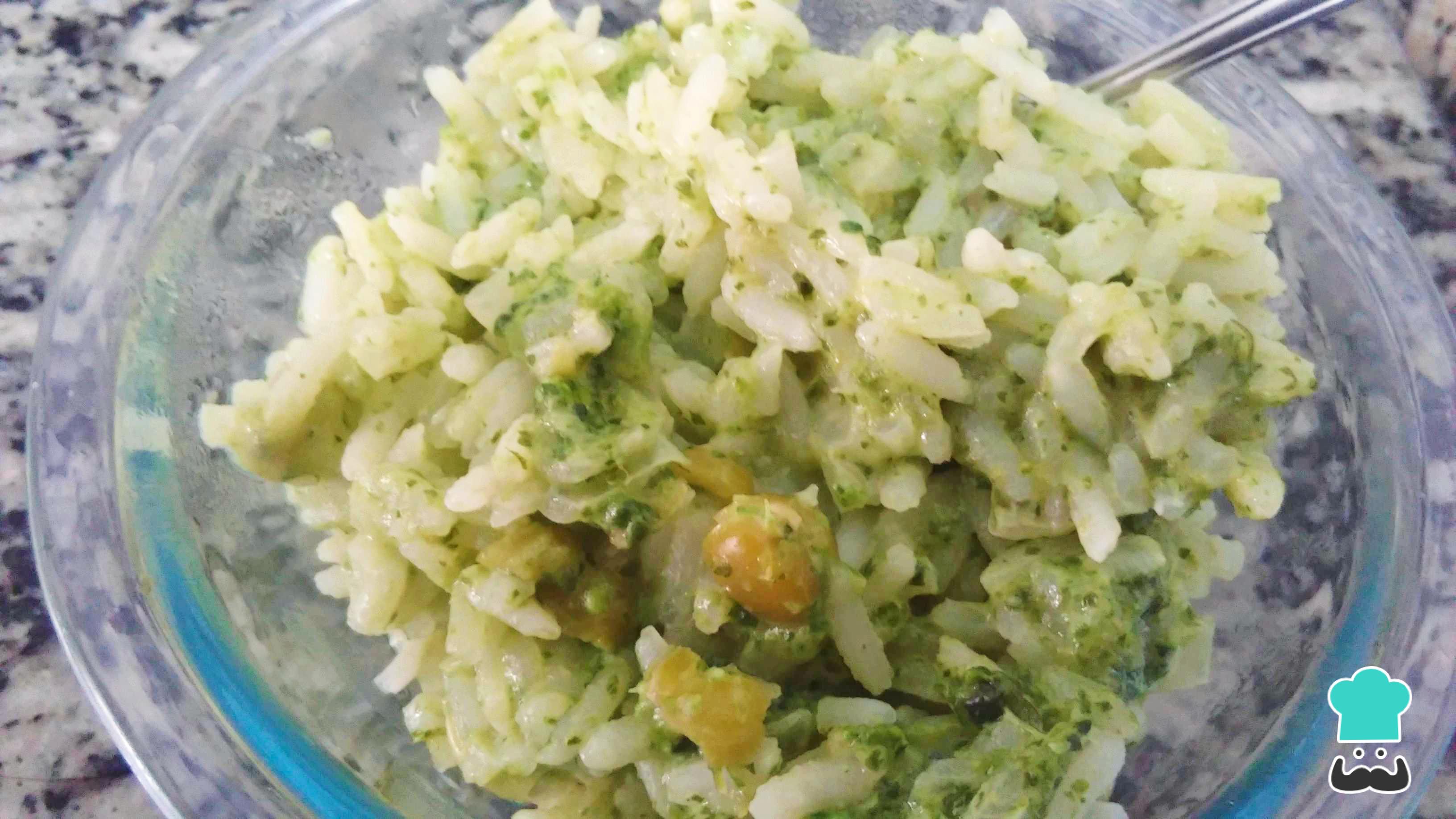 Receta de Arroz verde con cilantro