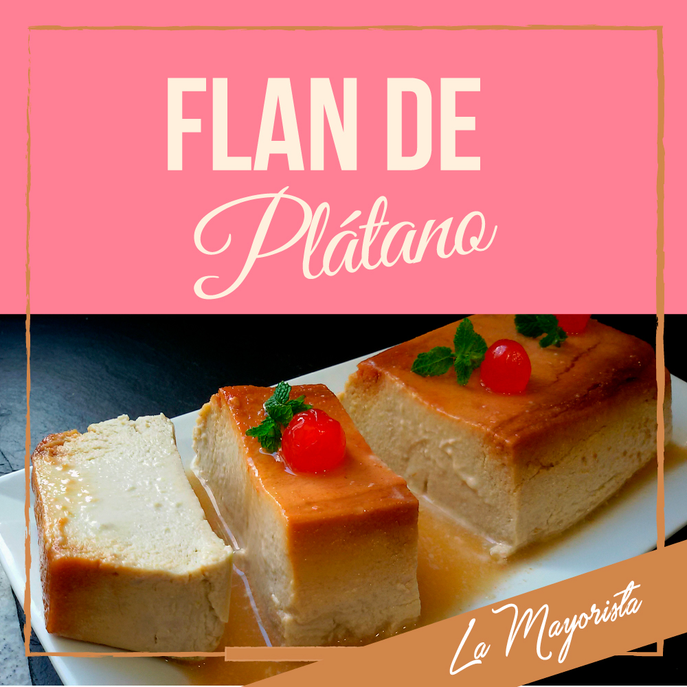 Flan de plátano