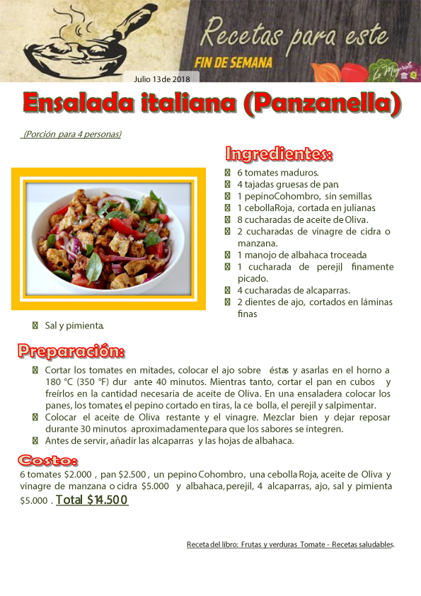 Ensalada Italiana (Panzanella) 