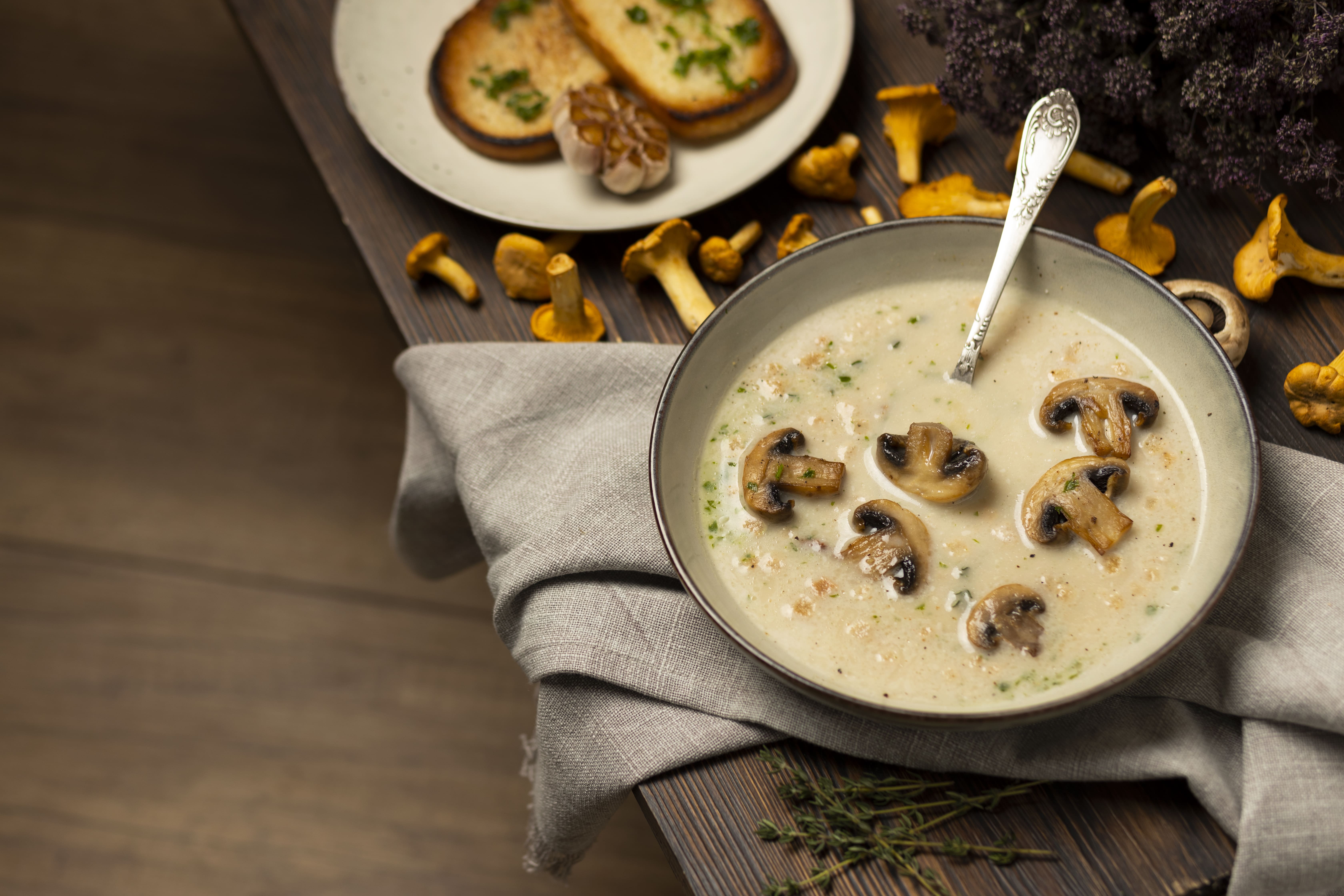 Puré de champiñones