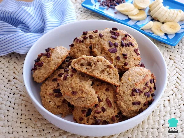 Galletas de avena y plátano sin azúcar