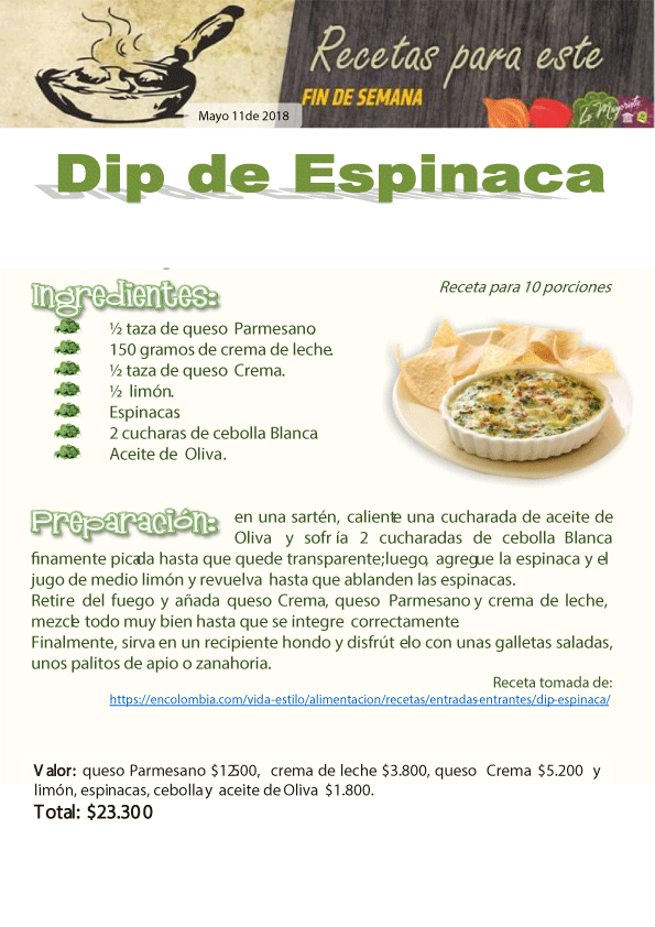 Dip de espinaca 